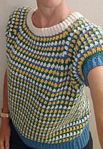 Productreview foto van klant - Haakpatroon Beez Truitje - Top down gehaakt met raglan - Ann @crochetknitting_beez