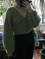 Productreview foto van klant - DROPS Kid-Silk Uni Colour - 18 appelgroen - Mohair Garen