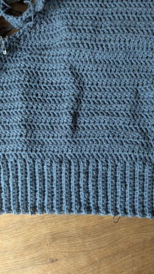 Productreview foto van klant - DROPS Paris Recycled Denim - 103 donkerblauw wash - Katoen Garen