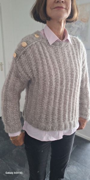 Productreview foto van klant - DROPS Brushed Alpaca Silk Uni Colour - 08 heide - Wol Garen