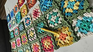 Productreview foto van klant - DROPS Paris Uni Colour - 48 petrol - Katoen Garen