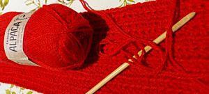 Productreview foto van klant - DROPS Alpaca Uni Colour - 3620 rood - Wol Garen
