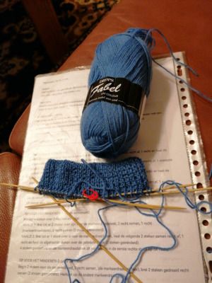 Productreview foto van klant - DROPS Fabel Uni Colour - 116 korenbloemblauw - Wol Garen
