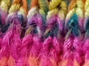 Productreview foto van klant - DROPS Brushed Alpaca Silk Uni Colour - 18 cerise - Wol Garen
