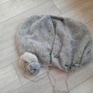 Productreview foto van klant - DROPS Brushed Alpaca Silk Uni Colour - 02 lichtgrijs - Wol Garen