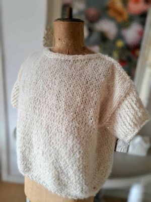 Productreview foto van klant - DROPS Sky Uni Colour - 01 wit - Wol Garen