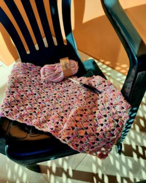 Productreview foto van klant - DROPS Fiesta Print - 14 vruchtenhagel - Wol Garen
