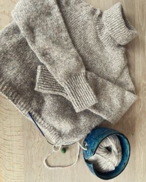 Productreview foto van klant - DROPS Air Mix - 55 lichtbeige - Wol Garen