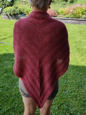 Productreview foto van klant - DROPS Sky Mix - 09 cranberry - Wol Garen