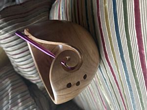 Productreview foto van klant - Scheepjes Yarn Bowl - Teakhout - 13x10cm