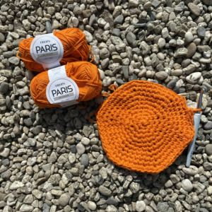 Productreview foto van klant - DROPS Paris Uni Colour - 13 oranje - Katoen Garen