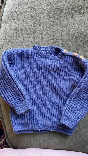 Productreview foto van klant - DROPS Merino Extra Fine Uni Colour - 13 stormblauw - Wol Garen