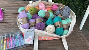 Productreview foto van klant - Scheepjes CAL Universe in Bloom - Earth kit - Cotton Create haakpakket 2025 🌸✨