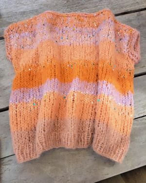 Productreview foto van klant - DROPS Brushed Alpaca Silk Uni Colour - 29 mandarijn - Wol Garen