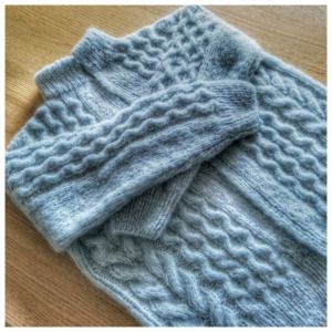 Productreview foto van klant - DROPS Brushed Alpaca Silk Uni Colour - 08 heide - Wol Garen