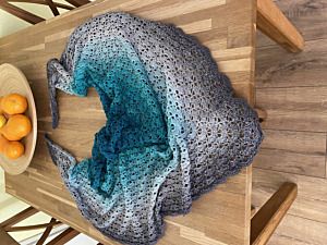 Productreview foto van klant - Scheepjes Whirl Ombré - 559 turquoise turntable - Getwijnd Garen
