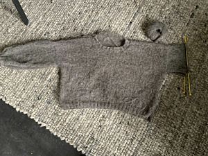 Productreview foto van klant - DROPS Brushed Alpaca Silk Uni Colour - 03 grijs - Wol Garen