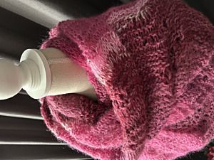 Productreview foto van klant - DROPS Brushed Alpaca Silk Uni Colour - 23 wijnrood - Wol Garen