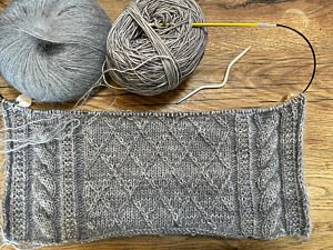 Productreview foto van klant - DROPS Kid-Silk Uni Colour - 10 grijs - Mohair Garen