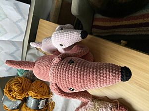Productreview foto van klant - Durable Velvet - 225 vintage pink - Chenille Garen