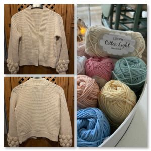 Productreview foto van klant - DROPS Cotton Light Uni Colour - 01 naturel - Katoen/Polyester Garen