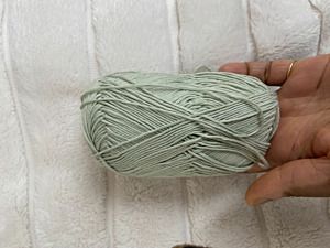 Productreview foto van klant - DROPS Safran Uni Colour - 74 pistache ijs - Katoen Garen