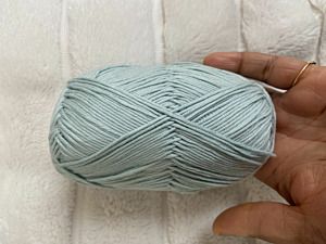 Productreview foto van klant - DROPS Safran Uni Colour - 50 mint - Katoen Garen