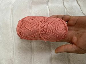 Productreview foto van klant - DROPS Safran Uni Colour - 12 perzik - Katoen Garen