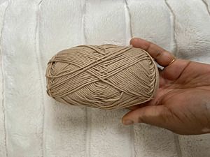 Productreview foto van klant - DROPS Safran Uni Colour - 21 camel - Katoen Garen
