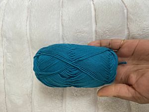 Productreview foto van klant - DROPS Safran Uni Colour - 51 petroleum - Katoen Garen