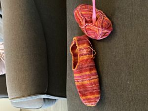 Productreview foto van klant - DROPS Fabel Print - 310 sunset - Wol Garen
