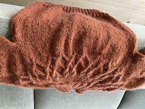 Productreview foto van klant - DROPS Kid-Silk Uni Colour - 33 roest - Mohair Garen