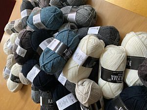 Productreview foto van klant - DROPS Karisma Mix - 55 beige - Wol Garen
