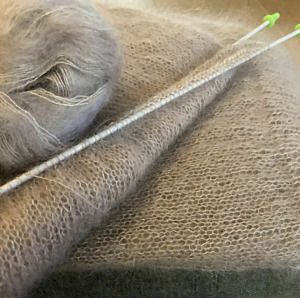 Productreview foto van klant - DROPS Kid-Silk Uni Colour - 12 beige - Mohair Garen