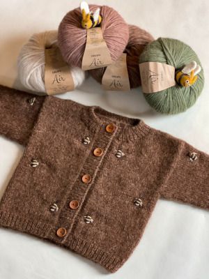 Productreview foto van klant - DROPS Air Uni Colour - 49 eiken - Wol Garen