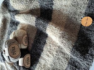 Productreview foto van klant - DROPS Puna Natural Mix - 07 lichtgrijs - Wol Garen