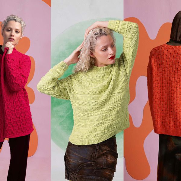 3 patroonontwerpen gemaakt met lang yarns venus garens - sfeerbeeld drieluik