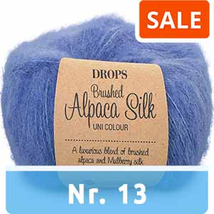 drops brushed alpaca silk 13 denimblauw wol