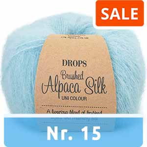 drops brushed alpaca silk 15-licht zeegroen wol garen