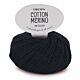 DROPS Cotton Merino Uni Colour - 02 zwart - Wol/Katoen Garen