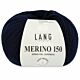 Lang Yarns Merino 150 - 25 marineblauw - Merinowol Garen