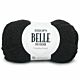 DROPS Belle Uni Colour - 08 zwart - Katoen Garen
