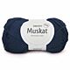DROPS Muskat Uni Colour - 13 marineblauw - Katoen Garen