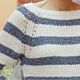 breipatroon dameestrui met raglan en strepen - preview