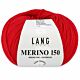 Lang Yarns Merino 150 - 160 felrood - Merinowol Garen