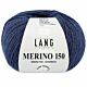 Lang Yarns Merino 150 - 234 denimblauw mix - Merinowol Garen
