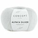 Katia Concept Alpaca Silver - 250 ecru met zilver - Glans Garen