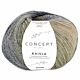 Katia Concept Kaisla Socks - 350 blauw oker kaki - Sokkengaren