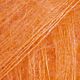 DROPS Kid-Silk Uni Colour - 49 elektrisch oranje - Mohair Garen