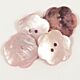 DROPS Bloem Knoop Blush Nr 602 (per stuk) - 25mm - Parelmoer Knopen
